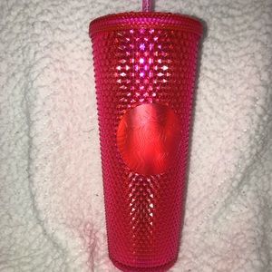 Venti Pink Studded Tumbler